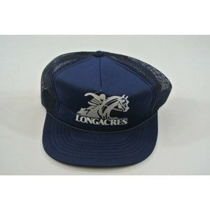 Longacres Snapback Hat Blue One Size That Hat Horse Racing  Made In Korea